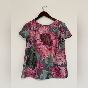 Armani Collezioni Silk Floral Blouse